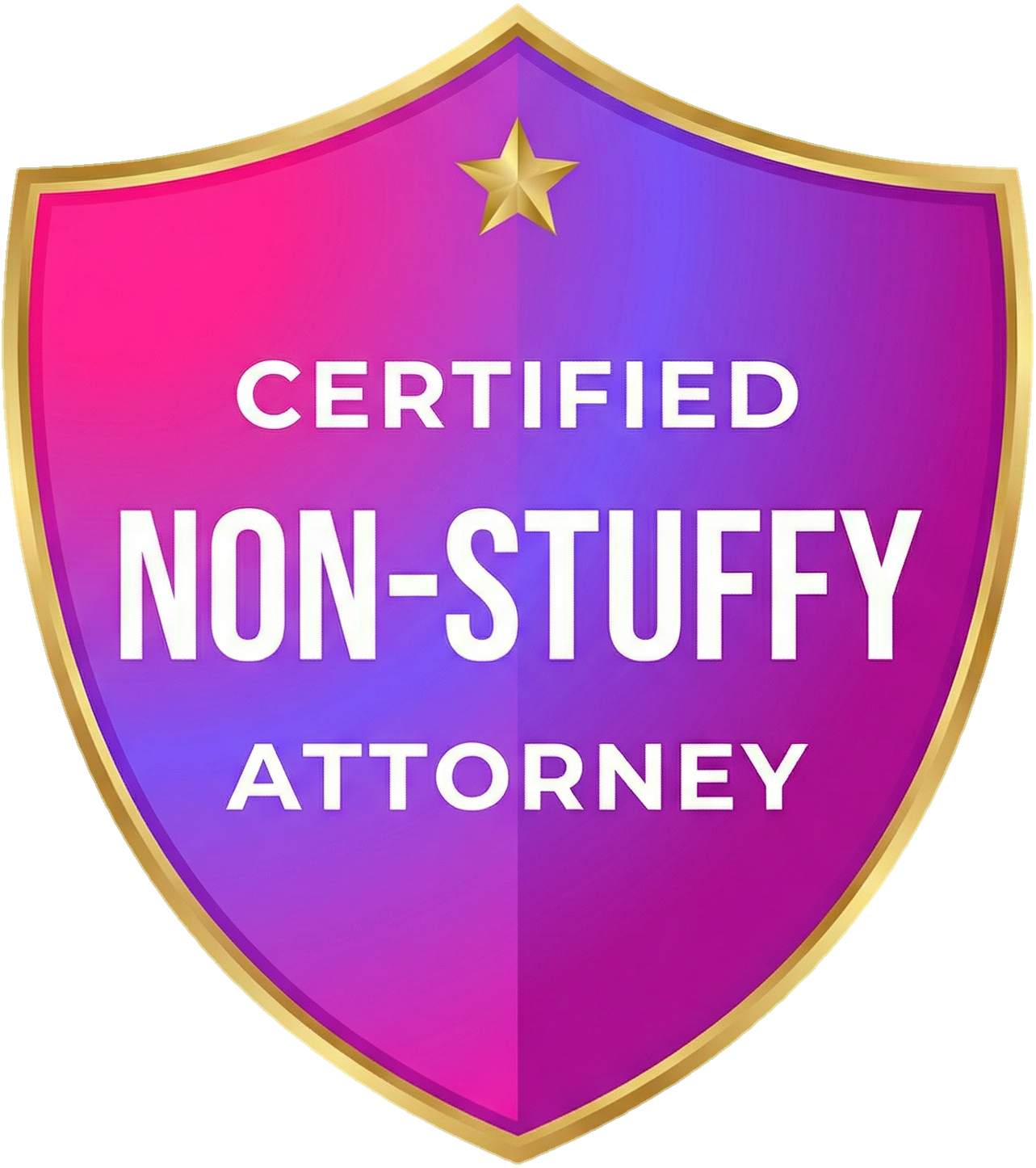 Certified Non-Stuffy Attorney Badge